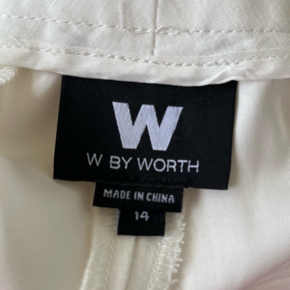 •Worth• Cream Cinched Hem Cropped Pants - Size 14 - Picture 2 of 9